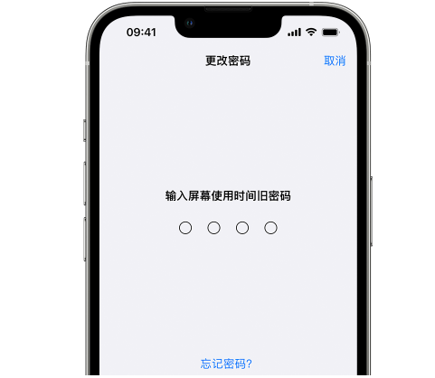 政和iPhone屏幕维修分享iPhone屏幕使用时间密码忘记了怎么办 