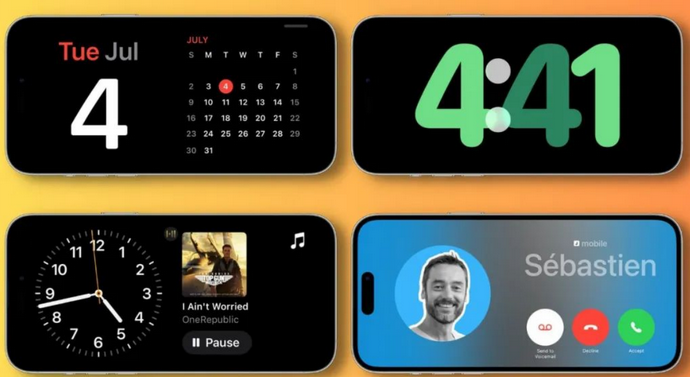 政和苹果手机维修分享iOS17横屏充电待机显示有什么好处 